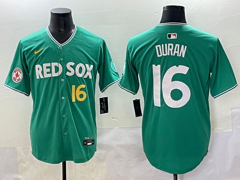 Men Boston Red Sox #16 Duran Green Joint Name Nike 2025 MLB Jersey style 47